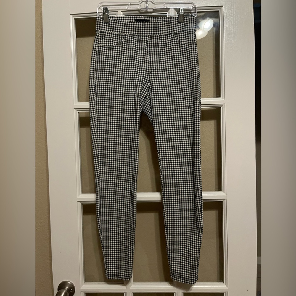 Sanctuary  Checkered Pants in Black and White